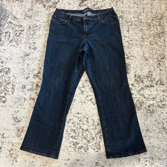 Lane Bryant Venezia Stretch BootCut Dark Wash Denim Jeans Plus size 3 (18) - Picture 2 of 10